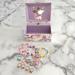 Girls Unicorn Musical Jewelry Box